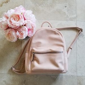 Light pink/blush backpack purse